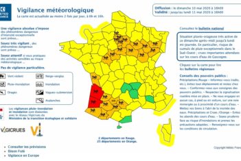 Alerte Orange Météo - 10 / 11 mai 2020