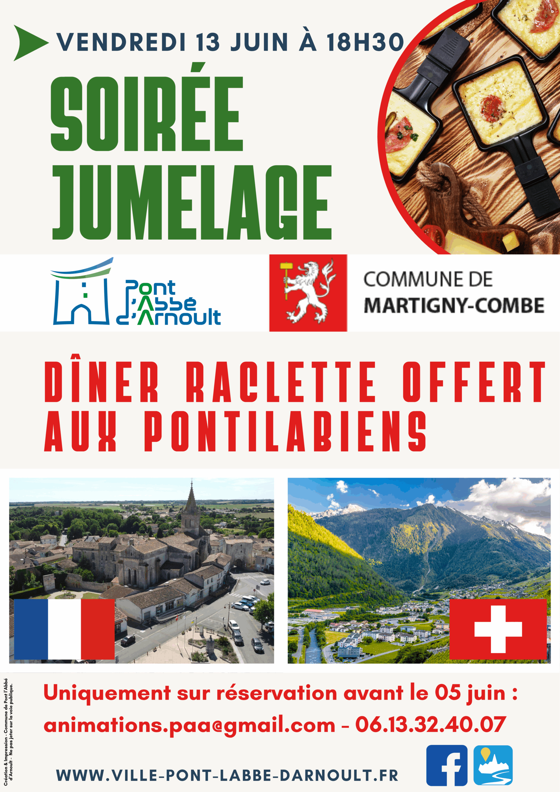 Affiche Soirée Jumelage – 13 juin 2025
