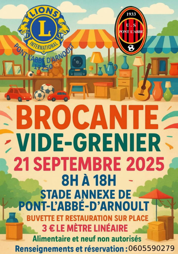 Brocante du Lions Club et de l’USPL Football Club