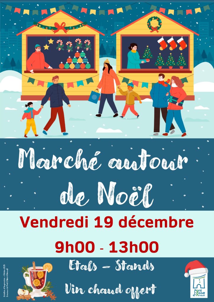 Marché autour de Noël