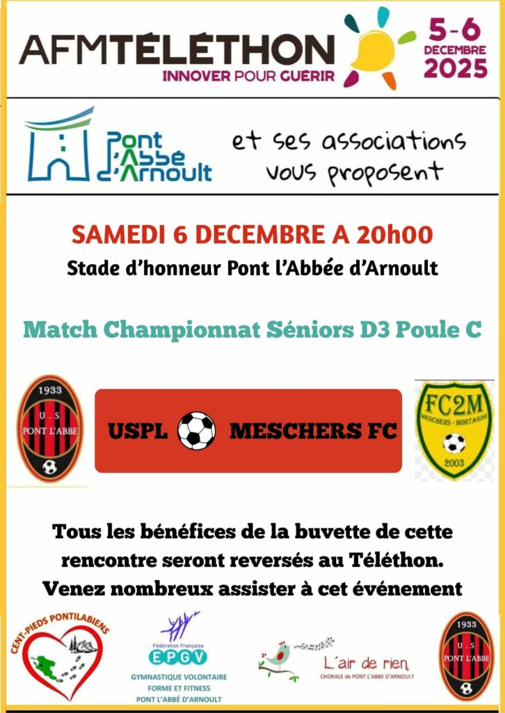 Match de foot au profit du Téléthon