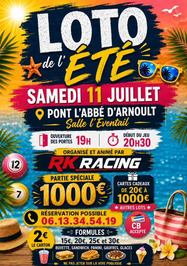 Soirée Loto de l&rsquo;été 🟢😎🟡