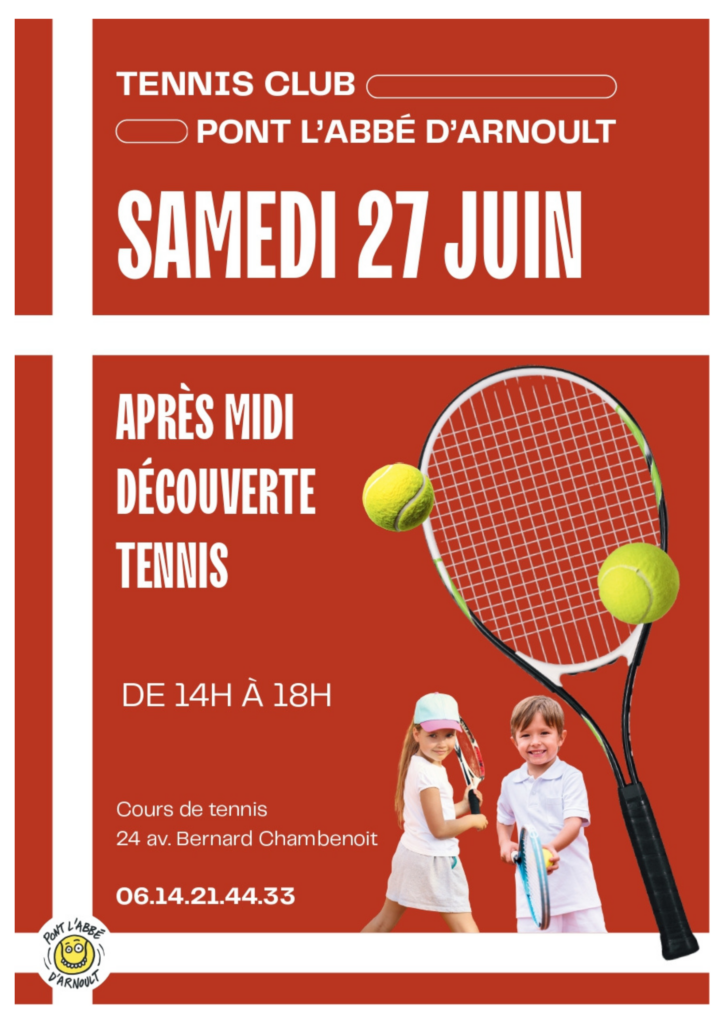 🎾𝗧𝗲𝗻𝗻𝗶𝘀 𝗰𝗹𝘂𝗯 𝗱𝗲 𝗣𝗼𝗻𝘁 𝗹&rsquo;𝗔𝗯𝗯𝗲́ 𝗱&rsquo;𝗔𝗿𝗻𝗼𝘂𝗹𝘁 🥎