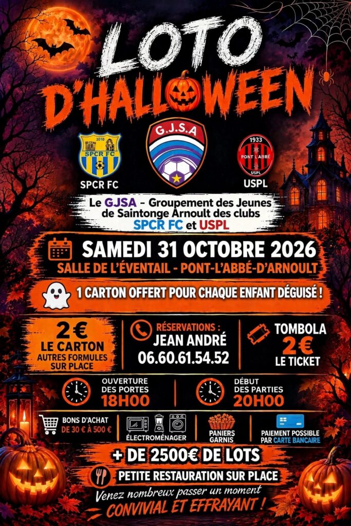 Loto d&rsquo;Halloween avec le GJSA (USPL Football)